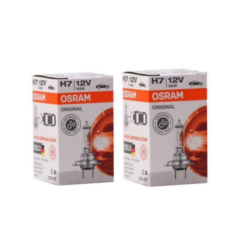 لامپ هالوژن خودرو اسرام مدل H7 12V 55W بسته 2 عددی