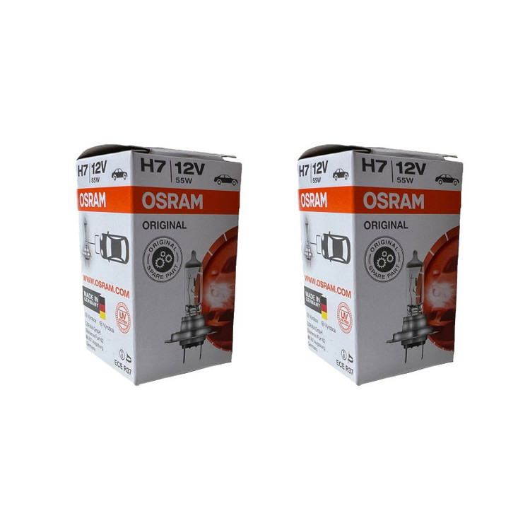 لامپ هالوژن خودرو اسرام مدل H7 12V 55W بسته دو عددی